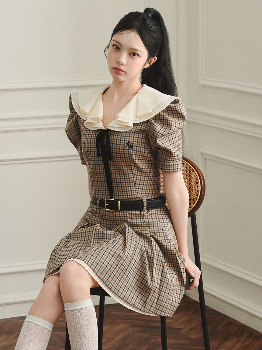LILY BROWN「【LILY BROWN&times;Hearts2Hearts】フレアカラートップス」|Tシャツ・カットソー|