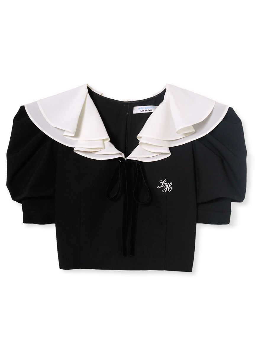 LILY BROWN「【LILY BROWN&times;Hearts2Hearts】フレアカラートップス」|Tシャツ・カットソー|