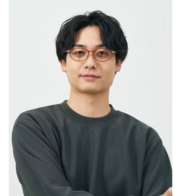  「オーバル型 メガネ | レザー調 ラバーテンプル ズレ落ち防止 眼鏡 伊達・度付き眼鏡  レンズ交換券付」|メガネ|