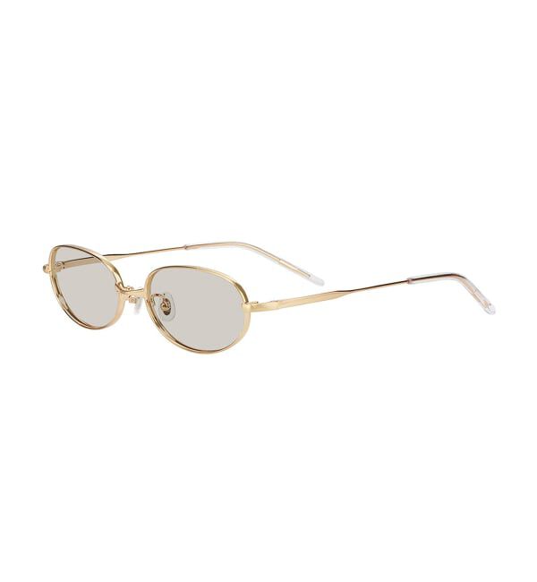  「SUNCUTGlasses/UV100%CUT オーバル型 サングラス | メタルフレーム カラーレンズ  紫外線対策 UVカット」|サングラス|