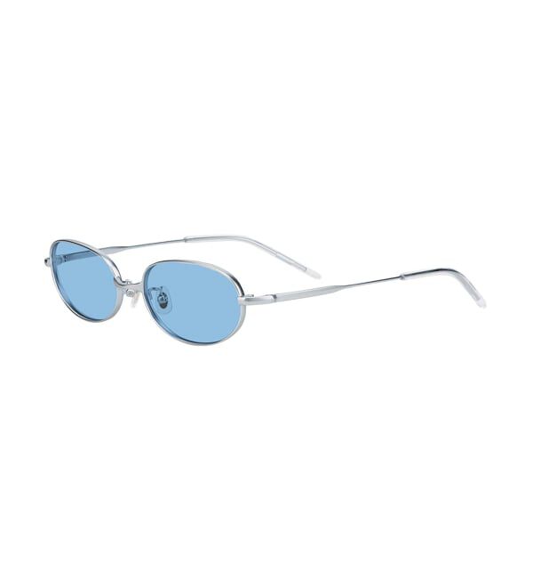  「SUNCUTGlasses/UV100%CUT オーバル型 サングラス | メタルフレーム カラーレンズ  紫外線対策 UVカット」|サングラス|