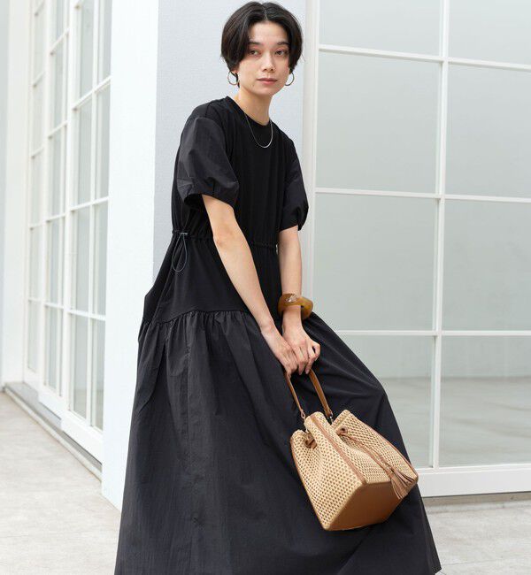 UNITED ARROWS green label relaxing「タフタ ドッキング ワンピース」|ワンピース|