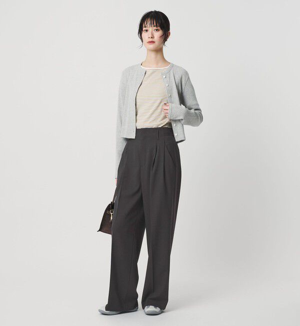 BEAUTY&YOUTH UNITED ARROWS「ポリエステルブレンド ２タック タブワイドパンツ」|その他|