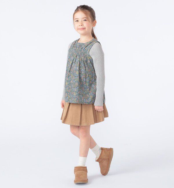 SHIPS KIDS「SHIPS KIDS:100～130cm / コーデュロイ リブ レイヤード トップス」|シャツ・ブラウス|