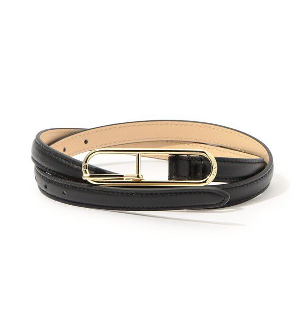 TOMORROWLAND GOODS「PUNTI. OVAL ベルト」|ベルト|19 ブラック