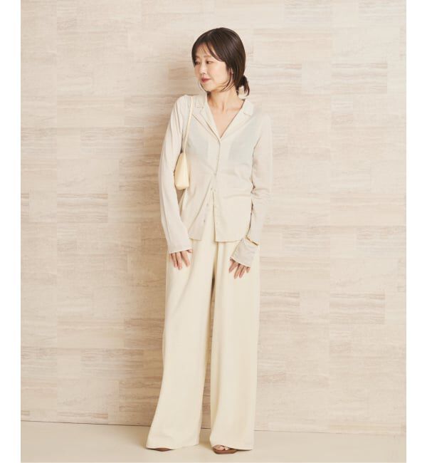 Plage「《予約》Open collar ロンT」|Tシャツ・カットソー|