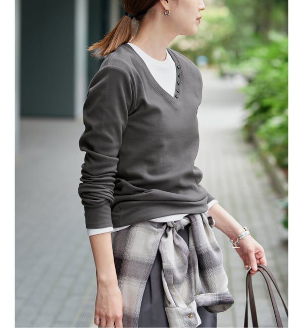 SLOBE IENA「《2枚セット/予約》HANES/ヘインズ SLOBE別注 2PACK リブロンTEE」|Tシャツ・カットソー|