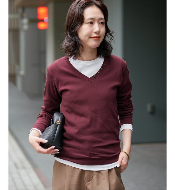SLOBE IENA「《2枚セット/予約》HANES/ヘインズ SLOBE別注 2PACK リブロンTEE」|Tシャツ・カットソー|
