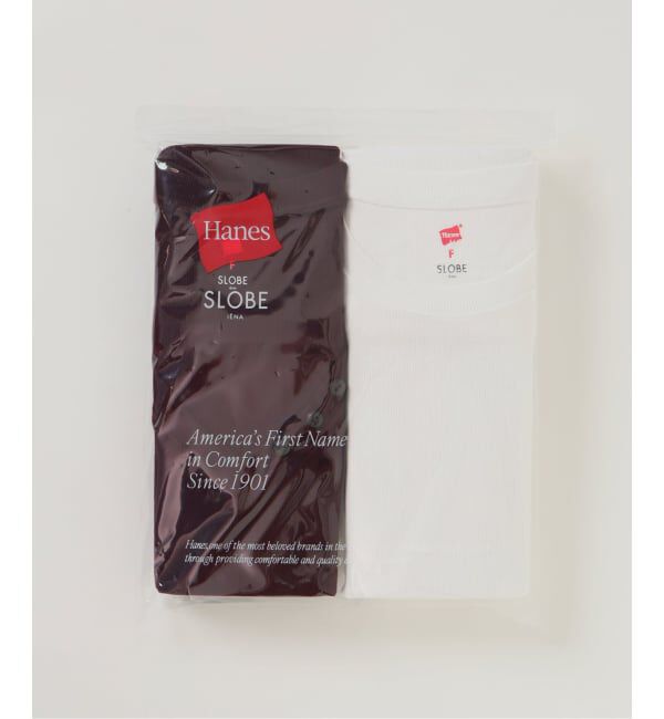 SLOBE IENA「《2枚セット/予約》HANES/ヘインズ SLOBE別注 2PACK リブロンTEE」|Tシャツ・カットソー|