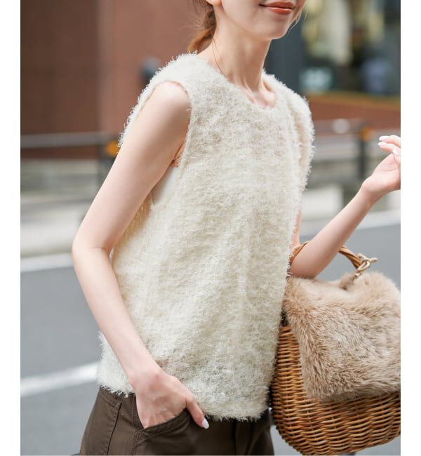 SLOBE IENA「《予約》TEAK/ティーク SLOBE別注 シャギーTOPS」|その他|ナチュラル