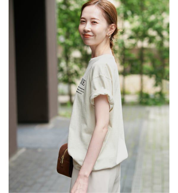SLOBE IENA「《予約》スラブピグメントロゴTEE」|Tシャツ・カットソー|