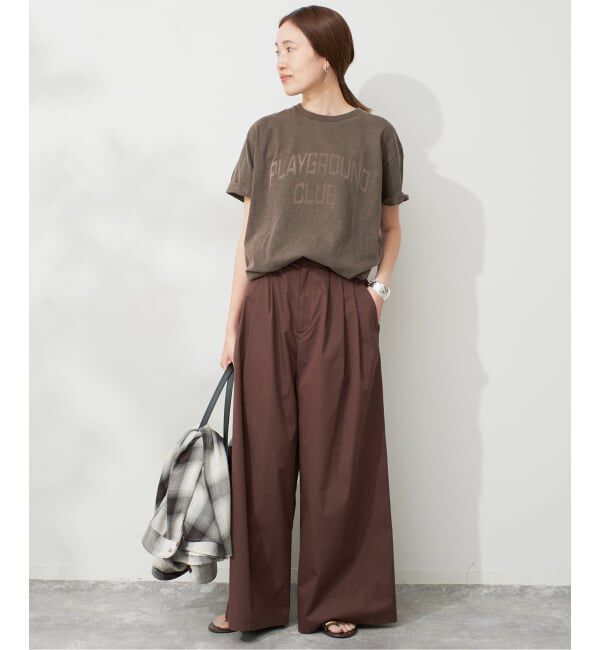 SLOBE IENA「《予約》スラブピグメントロゴTEE」|Tシャツ・カットソー|