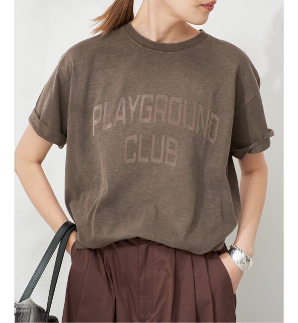 SLOBE IENA「《予約》スラブピグメントロゴTEE」|Tシャツ・カットソー|