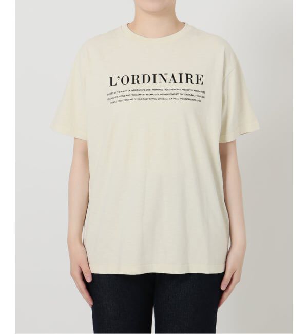 SLOBE IENA「《予約》スラブピグメントロゴTEE」|Tシャツ・カットソー|