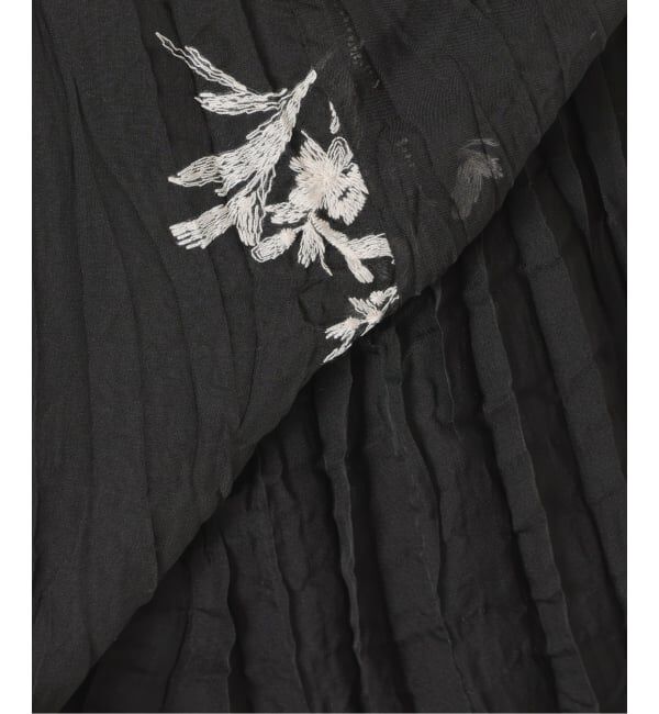 SLOBE IENA「《一部カラーWEB限定》エンブロイダリーワッシャープリーツスカート」|スカート|