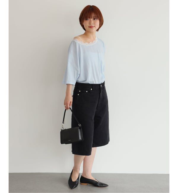 SLOBE IENA「《追加》miller/ミラー SLOBE別注 レースシアーTEE」|Tシャツ・カットソー|