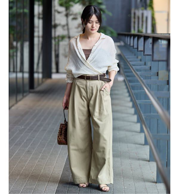 IENA「《予約》JAMIRAY/ジャミレイ LEATHER MESH BELT ベルト 254-270801」|ベルト|