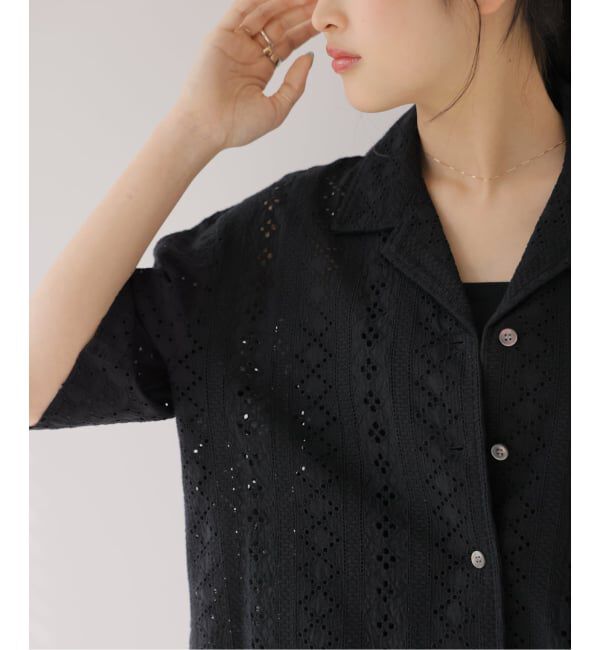 JOURNAL STANDARD relume「《一部WEB限定追加》コットンカットワーク刺繍開襟シャツ」|シャツ・ブラウス|