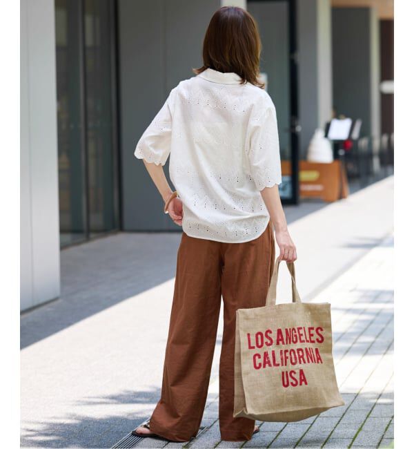 JOURNAL STANDARD relume「《一部WEB限定追加》コットンカットワーク刺繍開襟シャツ」|シャツ・ブラウス|