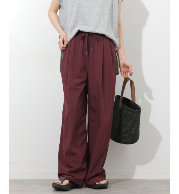 JOURNAL STANDARD relume「接触冷感 / UVカット / 撥水 / ナイロンワイドパンツ」|その他|ボルドー