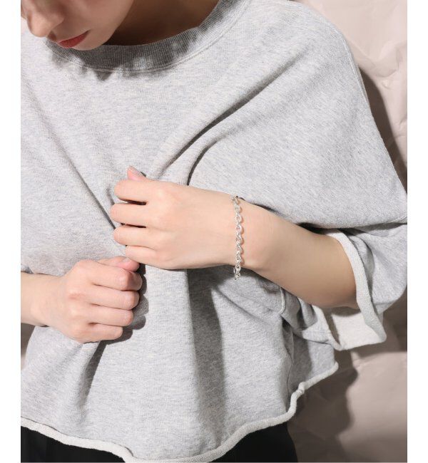 Spick and Span「【SAMH by LILAS】パイプハーフチェーンブレスレット SV」|ブレスレット・バングル|