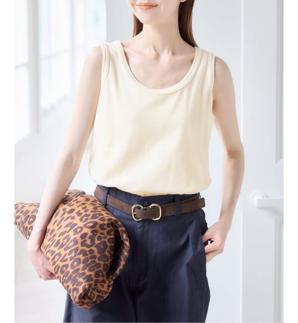 U by SPICK&SPAN「コットンベロアタンクトップ」|タンクトップ|