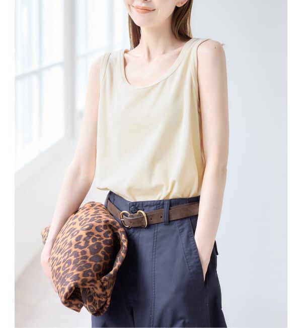 U by SPICK&SPAN「コットンベロアタンクトップ」|タンクトップ|