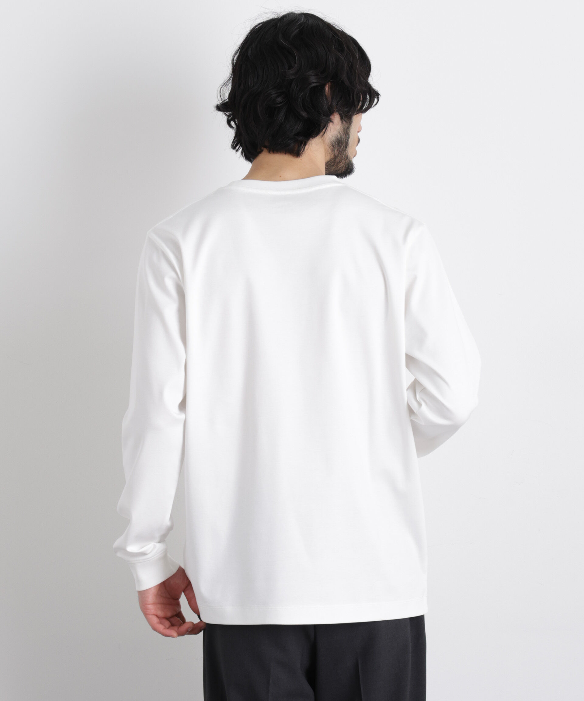 nano･universe「アンチスメルクルーネックTシャツ 長袖」|Tシャツ・カットソー|