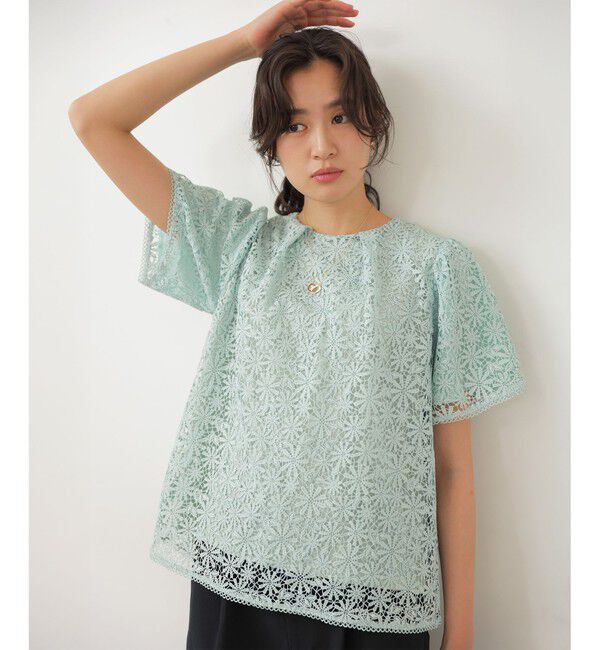 組曲「【ご好評につき再登場】フラワーレースブラウス」|Tシャツ・カットソー|