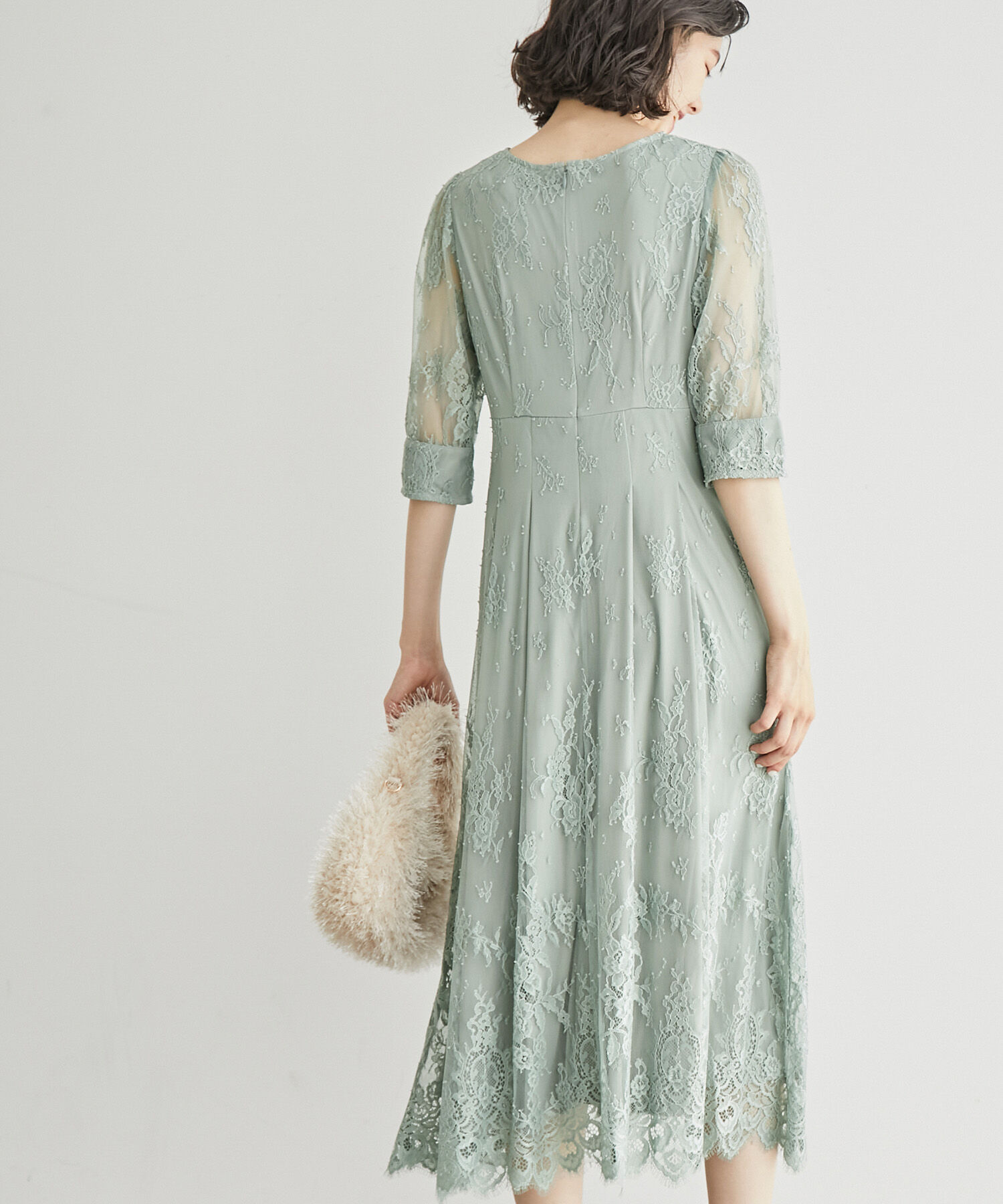 Rope&rsquo;Picnic「【Mon E&rsquo;toile/モンエトワール】結婚式にも/レースタックDRESS」|ドレス|