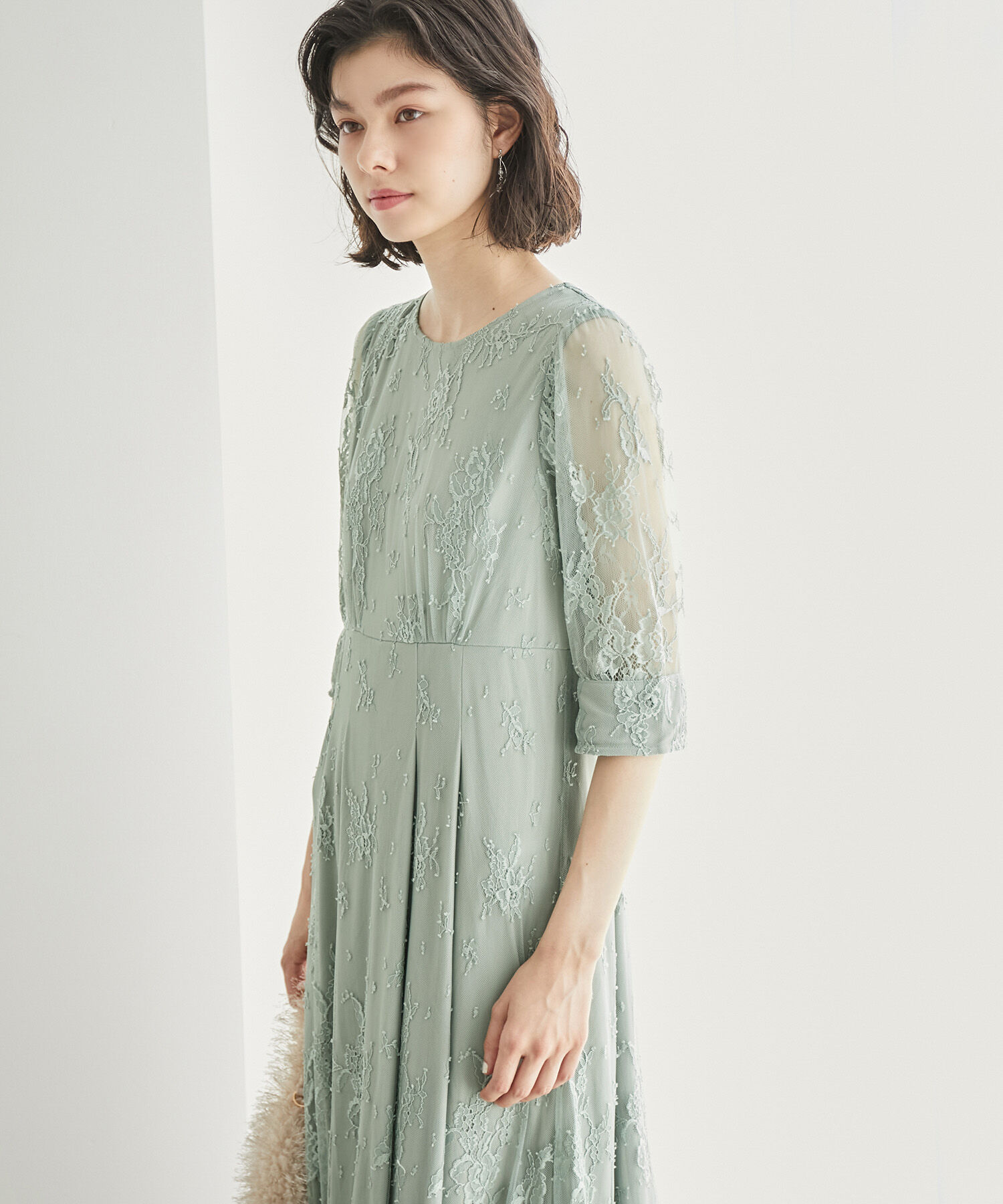 Rope&rsquo;Picnic「【Mon E&rsquo;toile/モンエトワール】結婚式にも/レースタックDRESS」|ドレス|