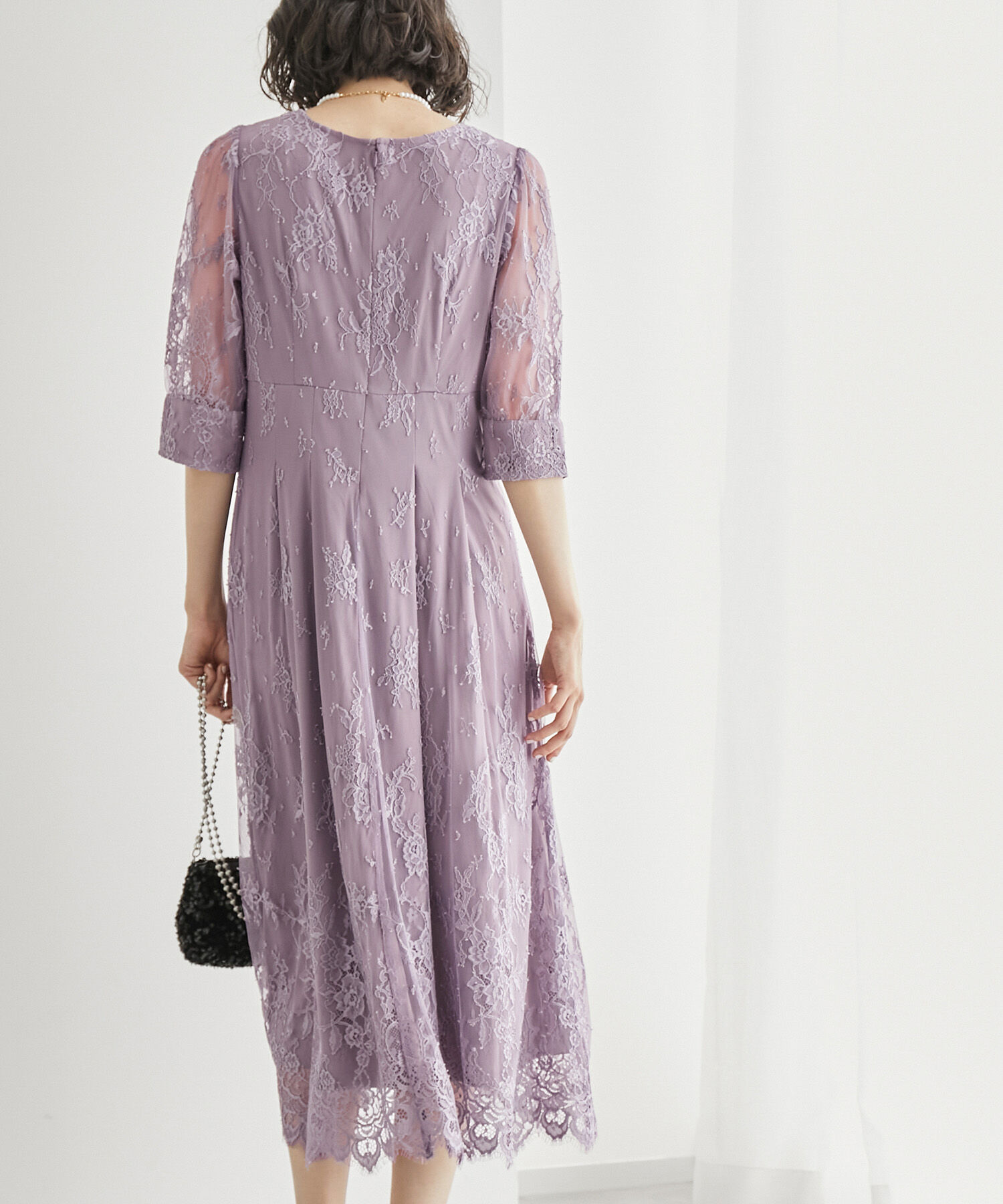 Rope&rsquo;Picnic「【Mon E&rsquo;toile/モンエトワール】結婚式にも/レースタックDRESS」|ドレス|