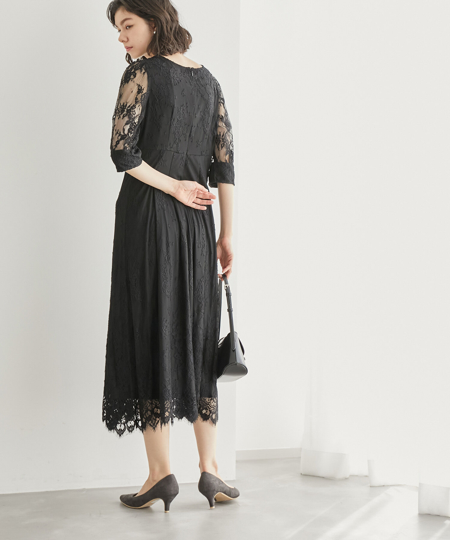 Rope&rsquo;Picnic「【Mon E&rsquo;toile/モンエトワール】結婚式にも/レースタックDRESS」|ドレス|