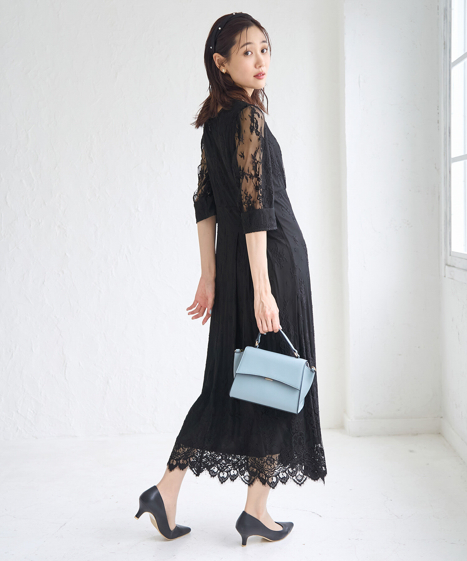 Rope&rsquo;Picnic「【Mon E&rsquo;toile/モンエトワール】結婚式にも/レースタックDRESS」|ドレス|