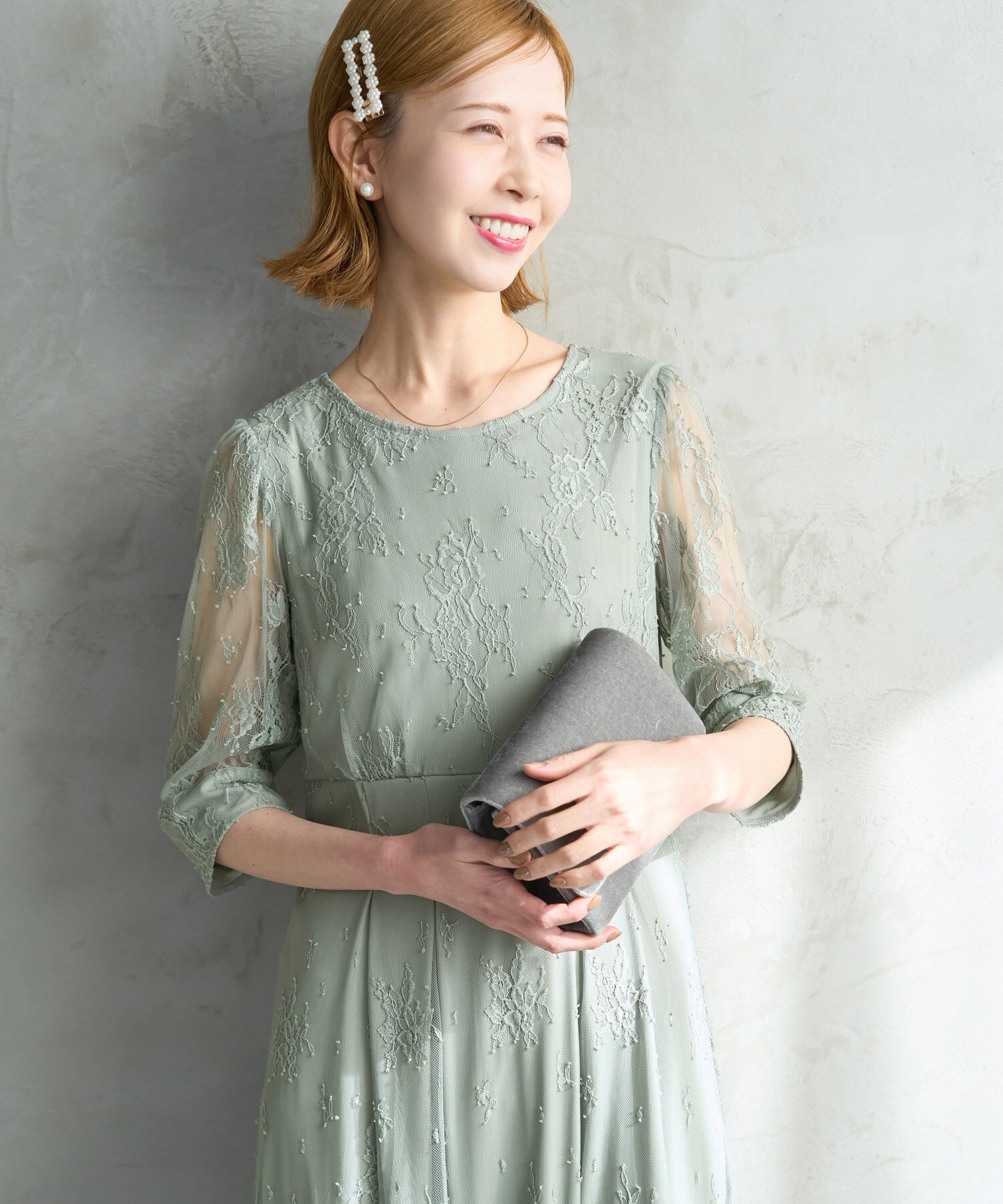 Rope&rsquo;Picnic「【Mon E&rsquo;toile/モンエトワール】結婚式にも/レースタックDRESS」|ドレス|