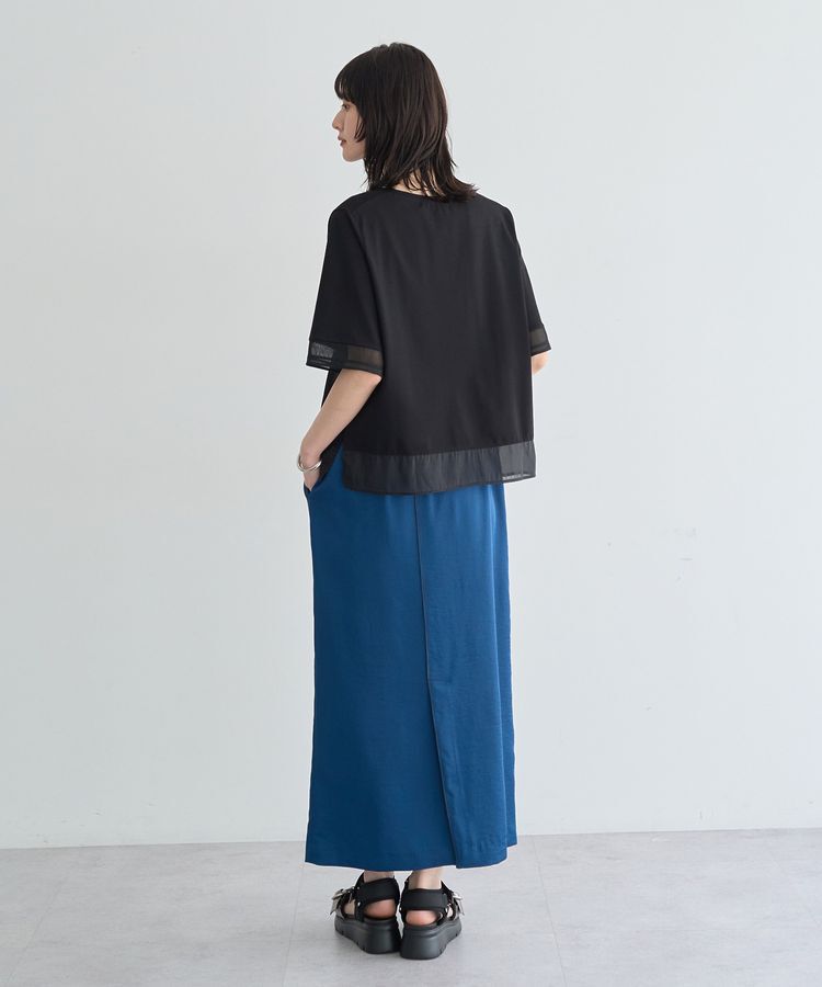 YECCA VECCA「シアーMIXプルオーバー」|Tシャツ・カットソー|