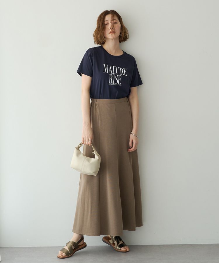 YECCA VECCA「【接触冷感】メッセージロゴTee」|Tシャツ・カットソー|