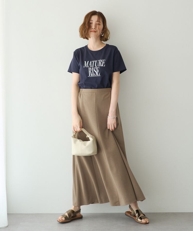 YECCA VECCA「【接触冷感】メッセージロゴTee」|Tシャツ・カットソー|