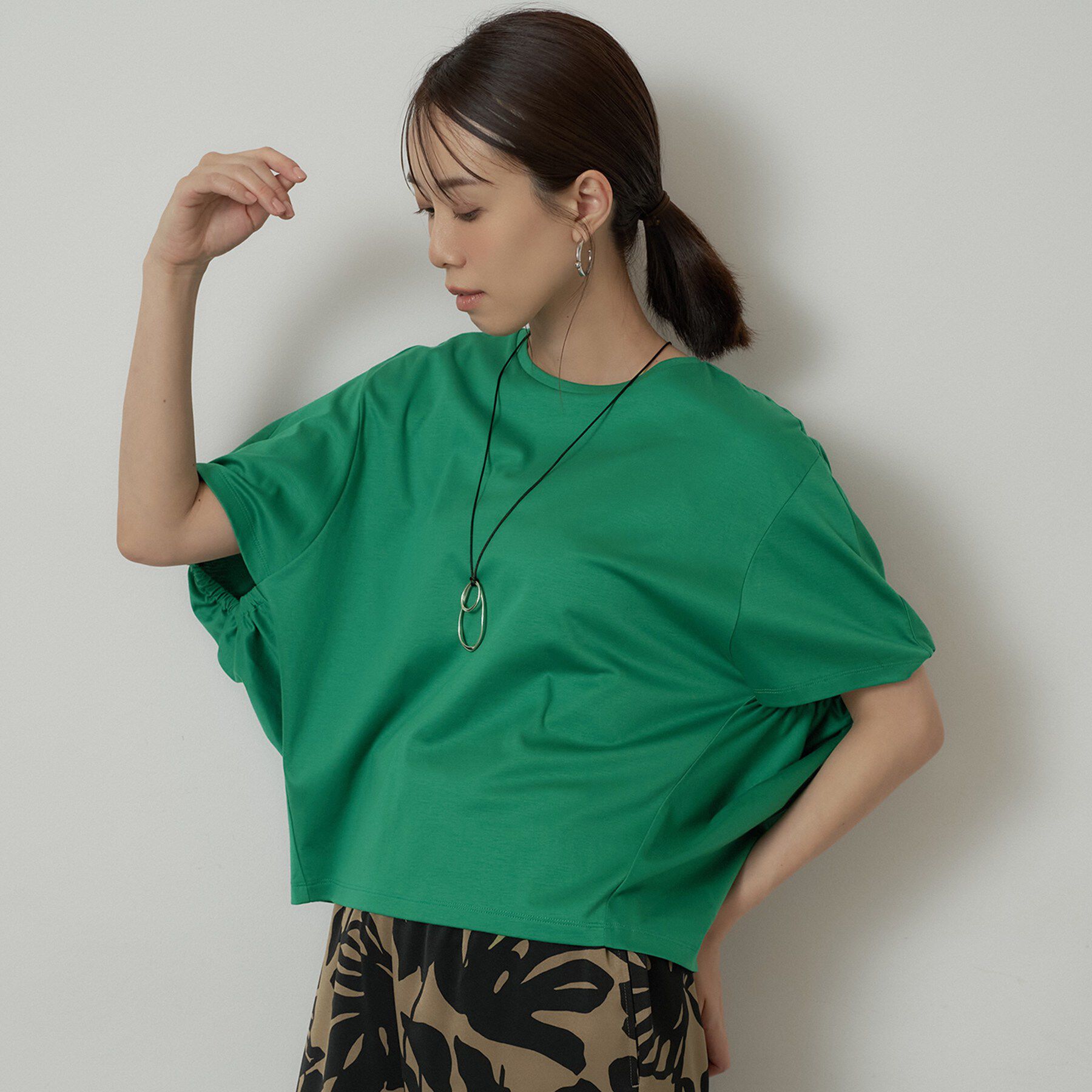 UNTITLED「【汗染み防止/コットン100】ドルマンプルオーバー」|Tシャツ・カットソー|
