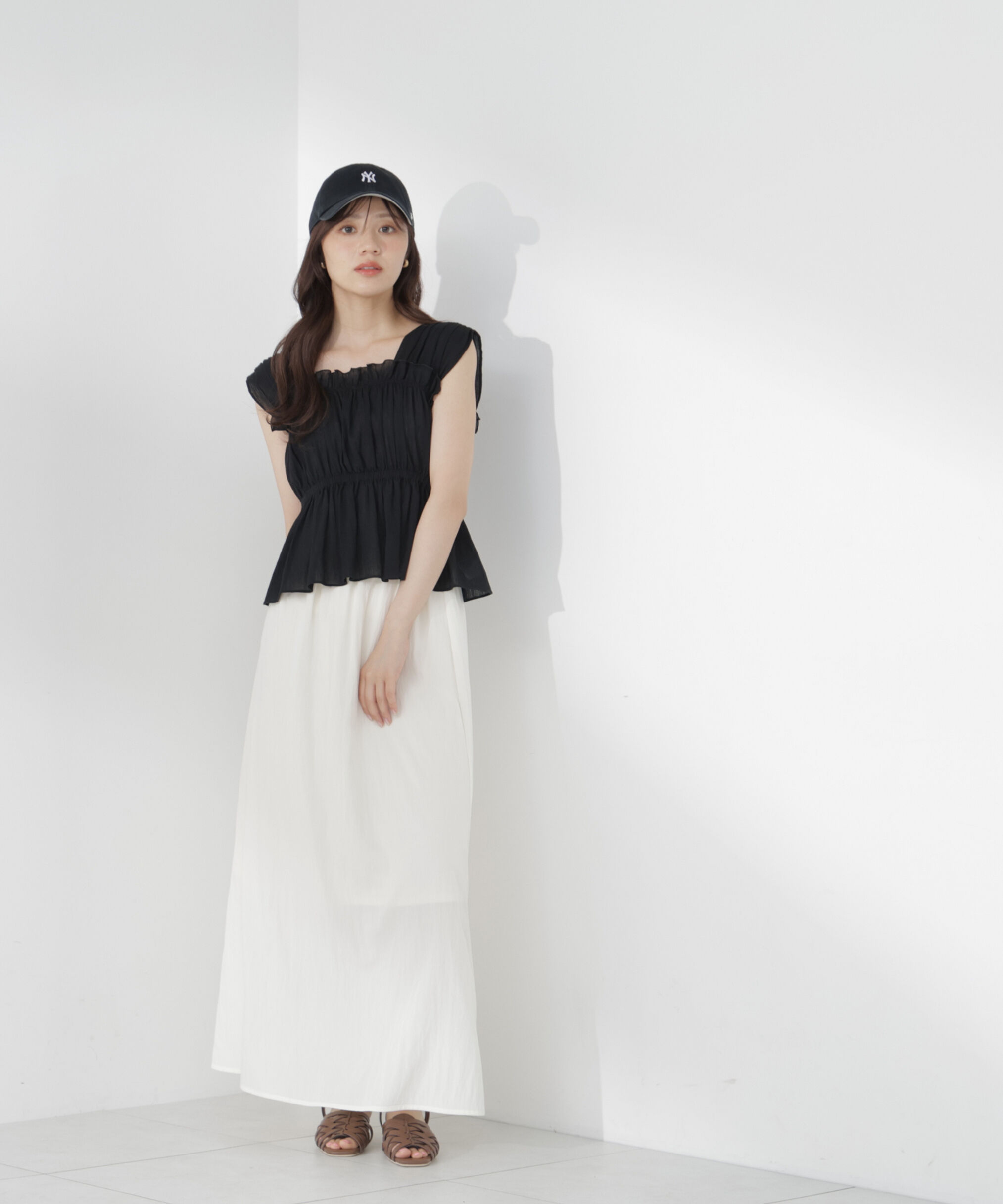 PROPORTION BODY DRESSING「＜a/mie＞ドライワッシャースカート」|スカート|エクリュ1