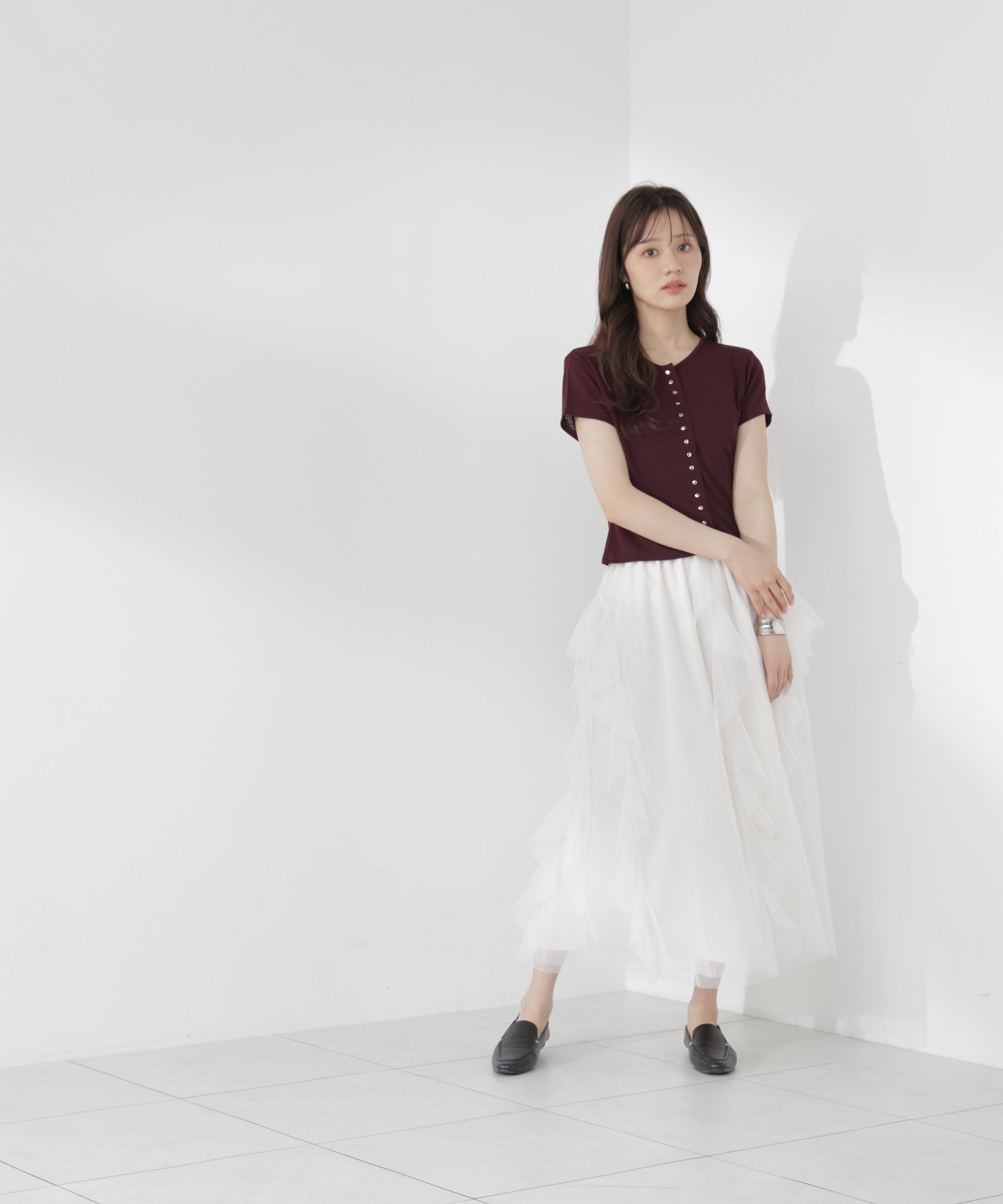 PROPORTION BODY DRESSING「＜a/mie＞テクスチャーカーディガン」|Tシャツ・カットソー|