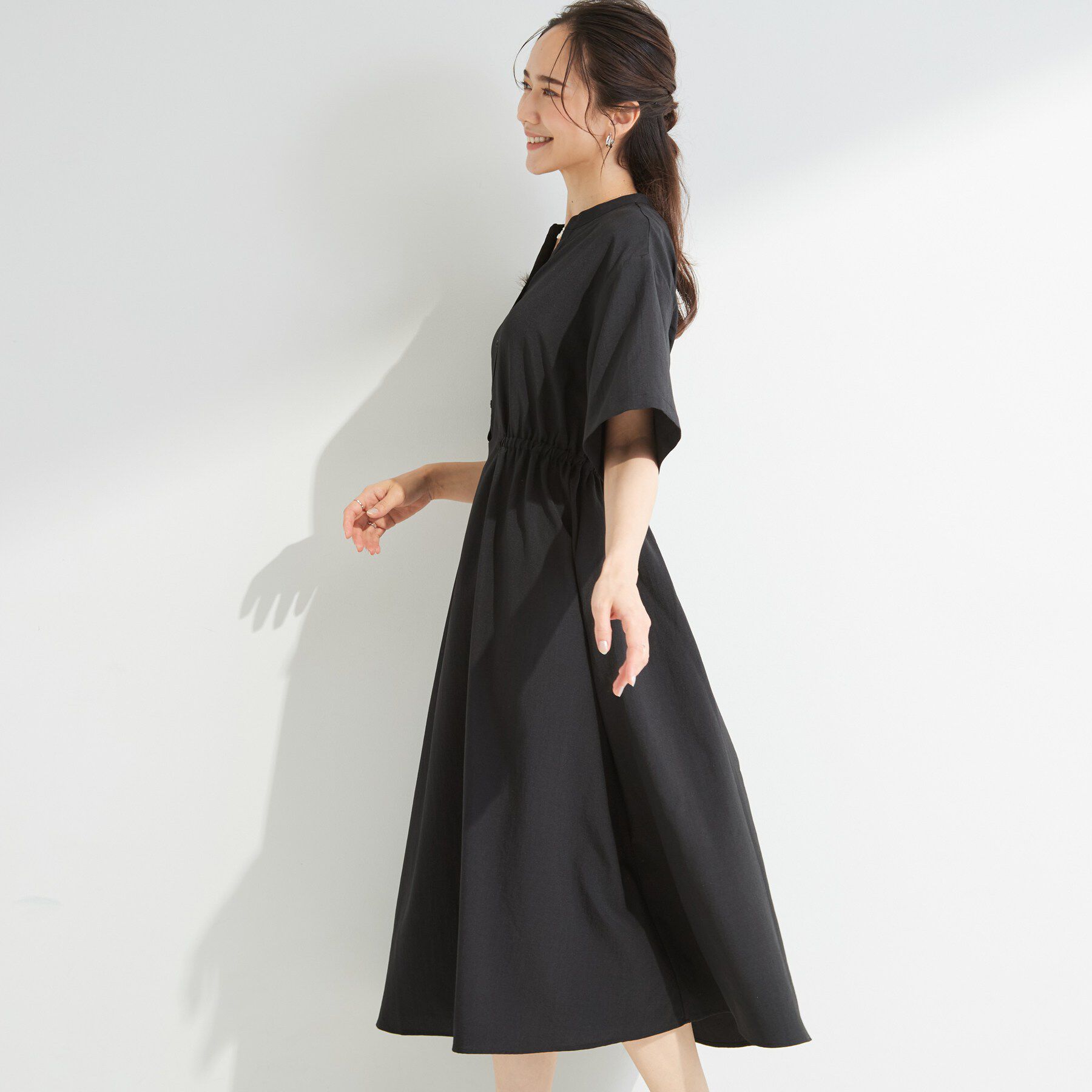 SHOO･LA･RUE「ウエストサイドギャザーワンピース」|ワンピース|