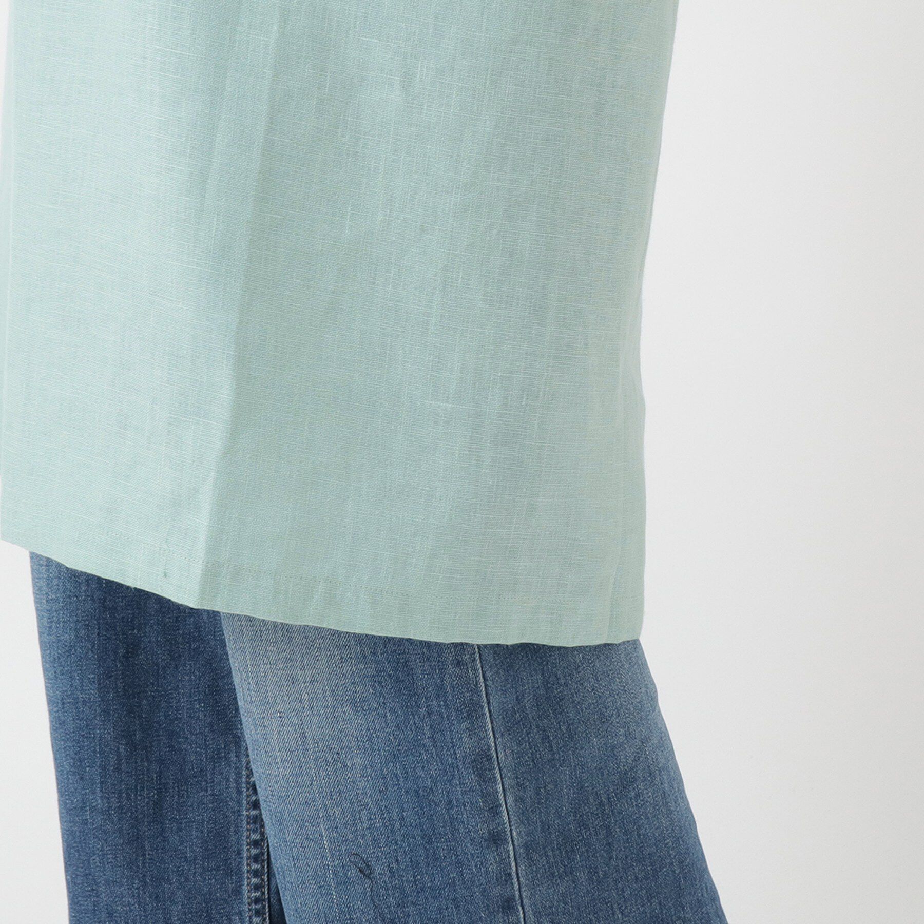 212 KITCHEN STORE「リネンのネックエプロン フリー ミント ＜LINEN&BASIC リネンアンドベーシック＞」|食器・キッチングッズ|