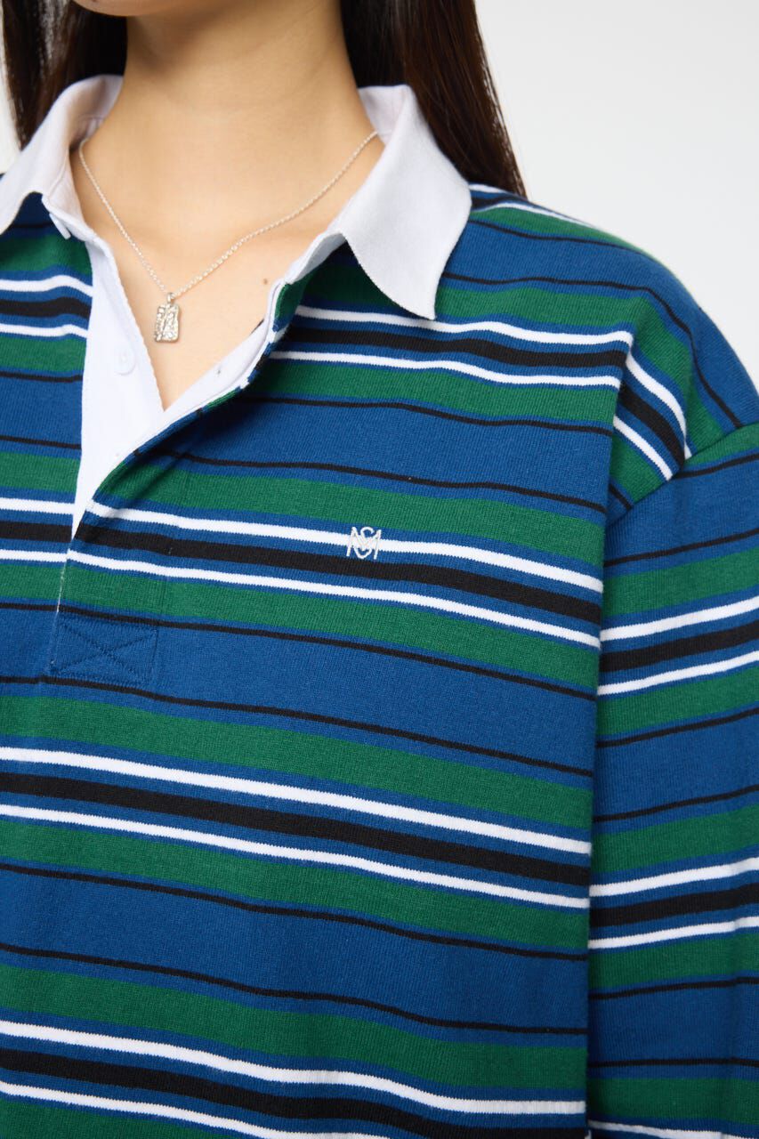 MOUSSY「OVER POLO L/S シャツ」|Tシャツ・カットソー|