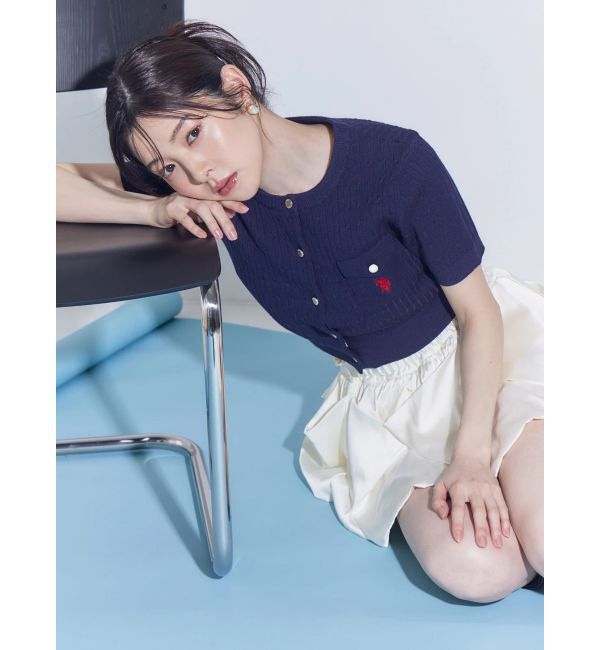 MERCURYDUO「U.S. POLO ASSN.別注ケーブルカーディガン」|カーディガン|