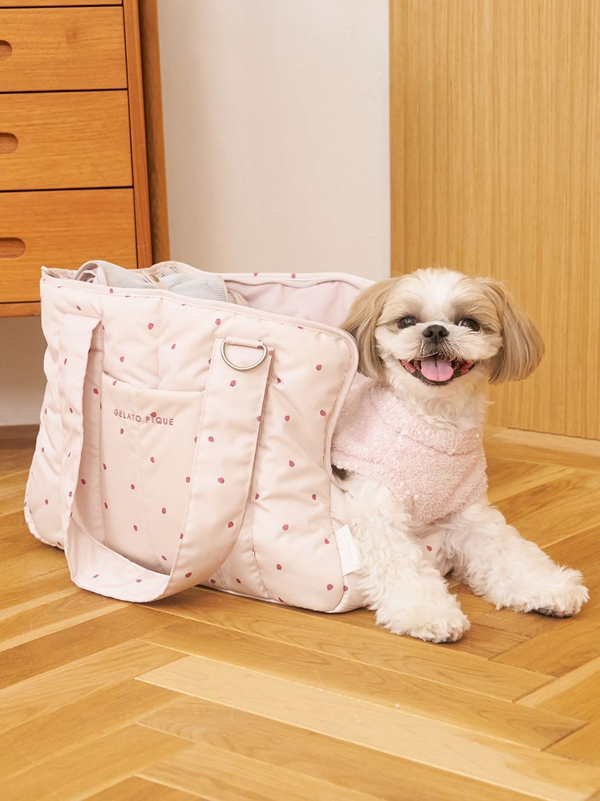  GELATO PIQUE CAT&DOG「【CAT&DOG】ストロベリー柄キルティングキャリーバック」|その他|