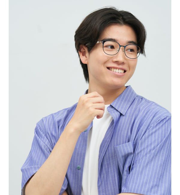  「ウェリントン型 メガネ | ラバーテンプル 伊達メガネ 度付きメガネ  Zoff｜FASHION  レンズ交換券付」|メガネ|