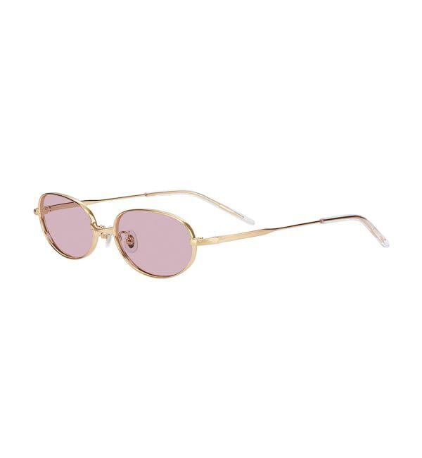  「SUNCUTGlasses/UV100%CUT オーバル型 サングラス | メタルフレーム カラーレンズ  紫外線対策 UVカット」|サングラス|