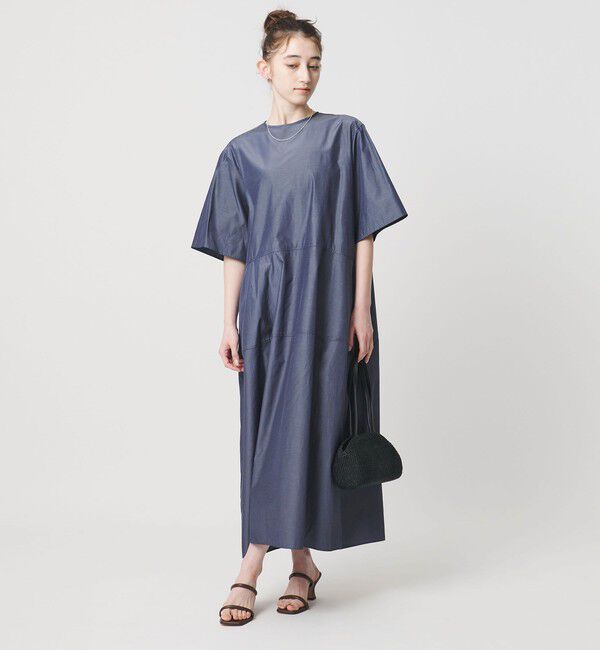 UNITED ARROWS「デニムライク ブライトローン ワンピース ‐ウォッシャブル‐」|ワンピース|