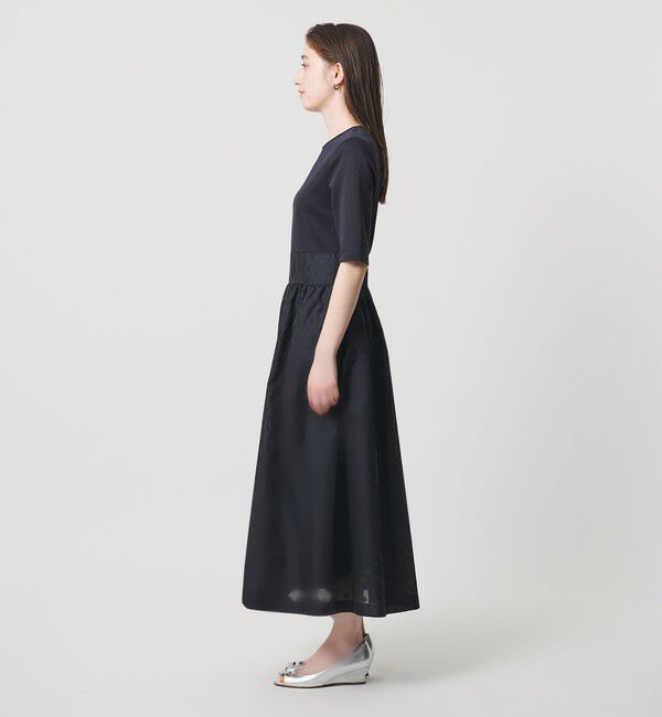 UNITED ARROWS「フィット&フレア シアー ドット ワンピース ‐ウォッシャブル‐」|ワンピース|